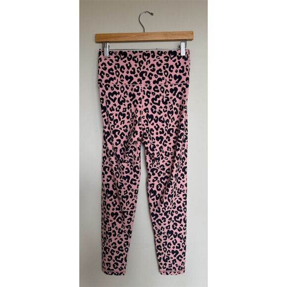 Offline by Aerie Real Me 7/8 Leggings Hi-Rise Size L Pink Leopard Print - Picture 3 of 7